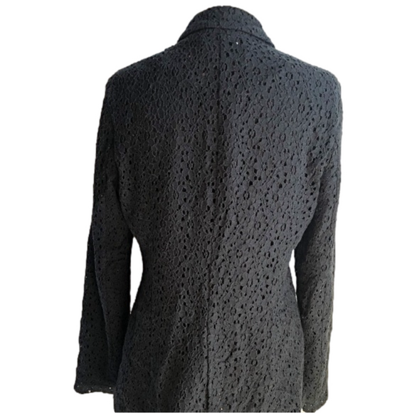 DANA BUCHMAN Jet Black Lined Blazer style - Picture 2 of 11
